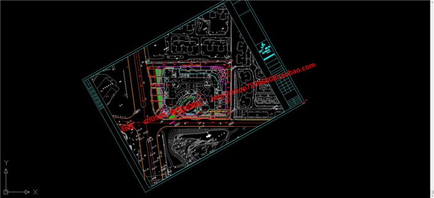 成套-商业设计综合体设计商业广场su模型+cad+效果图+文本