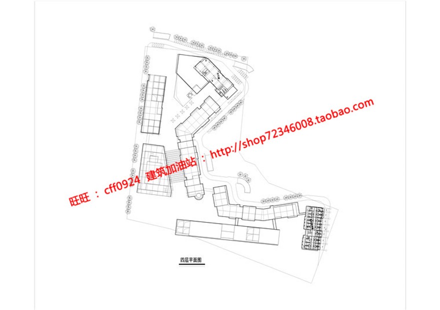 商业街区步行街办公酒店影院商场方案cad图纸su模型建筑资源