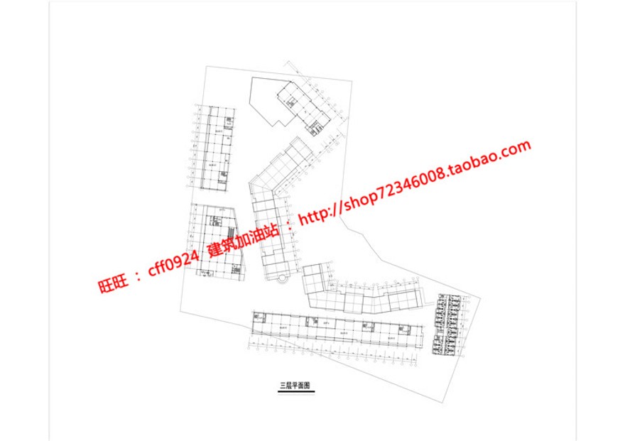 商业街区步行街办公酒店影院商场方案cad图纸su模型建筑资源