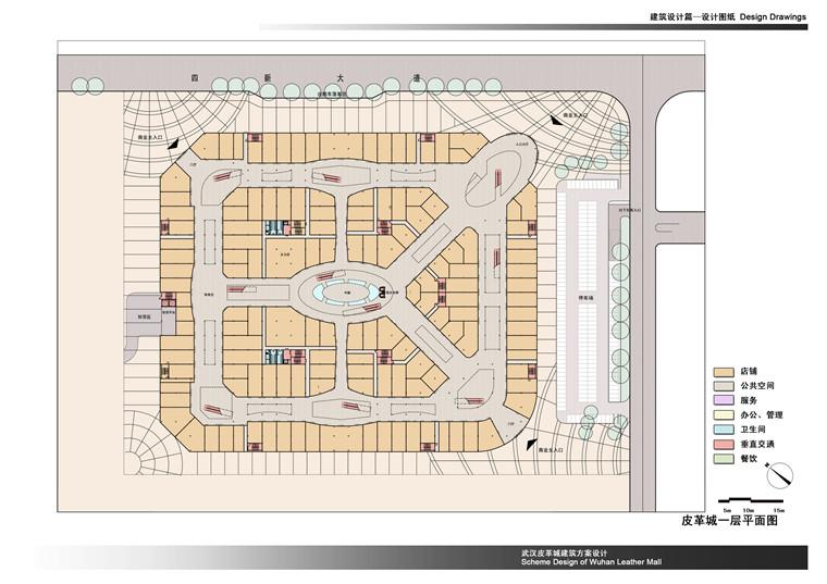 商业家具城全套设计高清文本+效果图+cad(总图平立面)