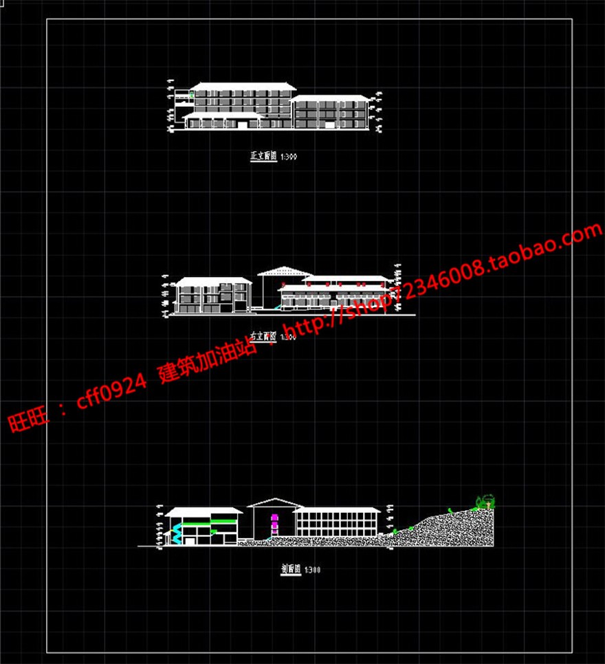 古典园林风格山地住宅旅馆方案设计cad图纸su模型展板效果图