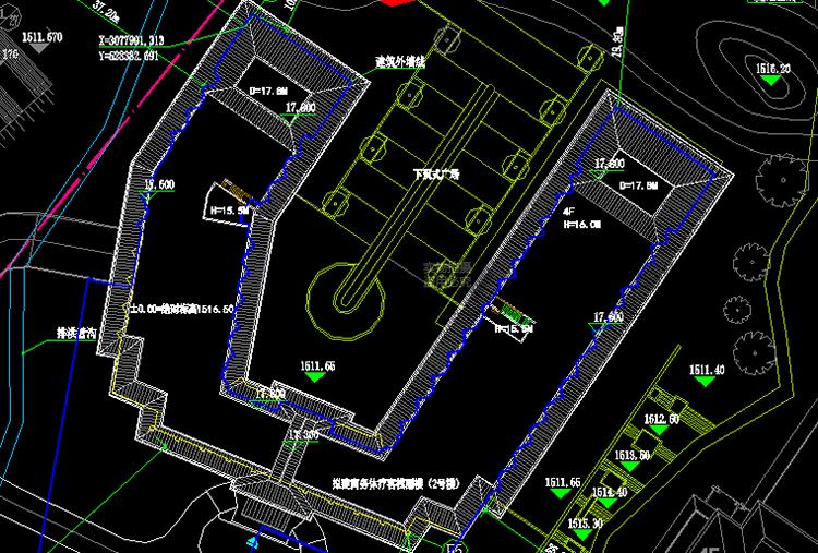 02温泉度假酒店cad+效果图+su模型/多层中式坡顶温泉度假/建筑全套建筑资源