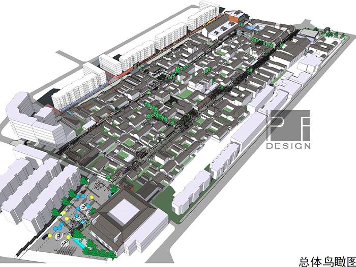 成都宽窄巷子中式商业街景观设计方案文本+SU建筑模型+CAD建筑资源