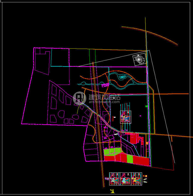 建筑图纸163酒店SU模型/cad图纸/效果图酒店方案图