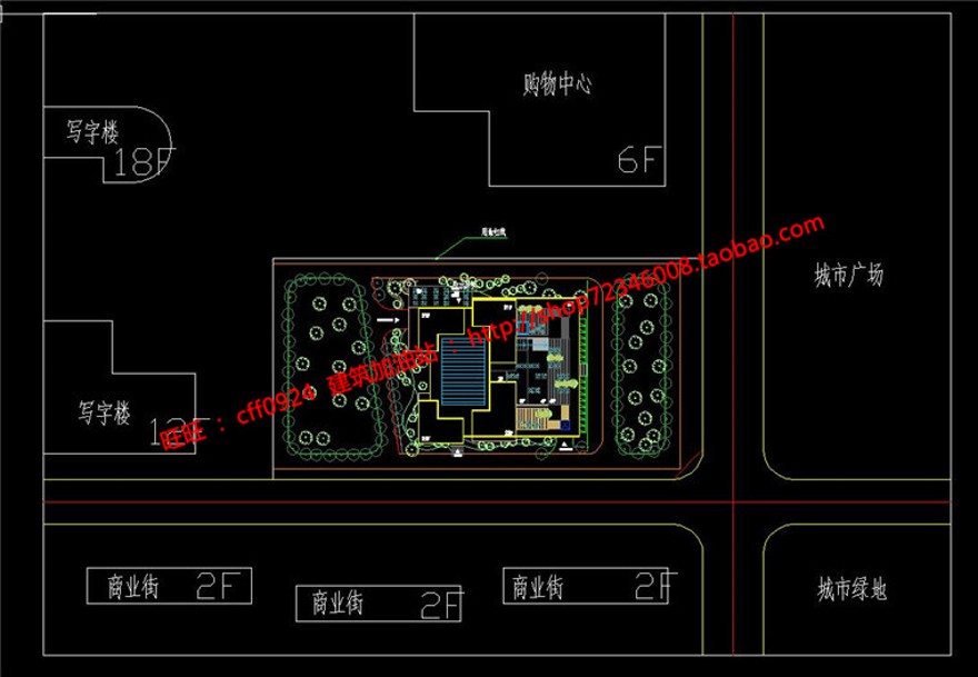 都市集中型酒店宾馆旅馆宿舍cad图纸文本ppt效果图