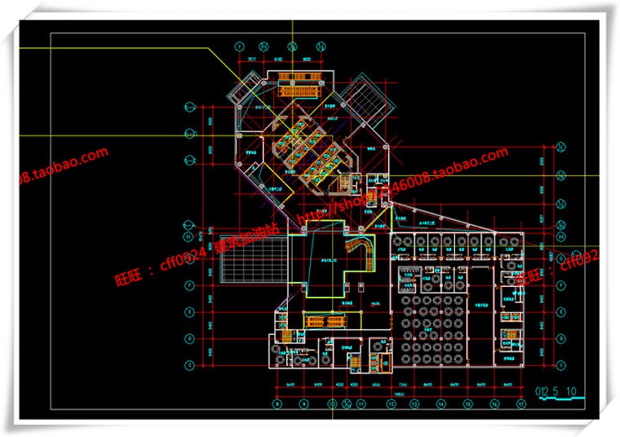 建筑图纸181绍兴世茂公建高层住宅酒店cad平面立面+su模型+效果图+3Dmax