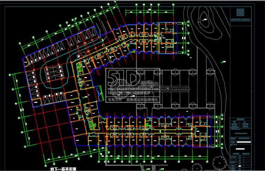 成套-温泉度假酒店cad+效果图+su模型宾馆多层中式坡屋顶特色旅游建筑