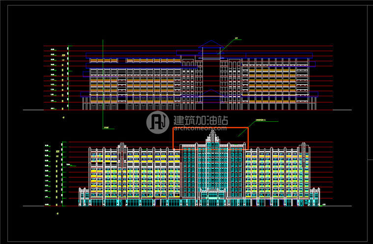 建筑图纸164酒店景观建筑规划项目设计su模型+模型酒店CAD方案图纸+效果图