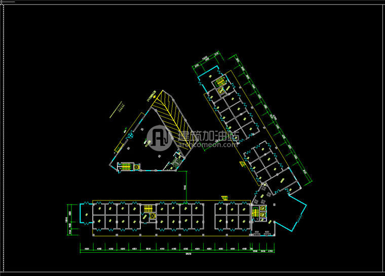 建筑图纸164酒店景观建筑规划项目设计su模型+模型酒店CAD方案图纸+效果图