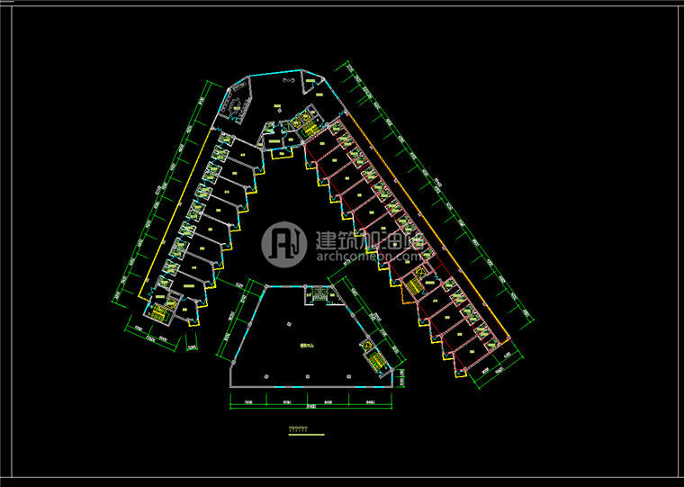 建筑图纸164酒店景观建筑规划项目设计su模型+模型酒店CAD方案图纸+效果图