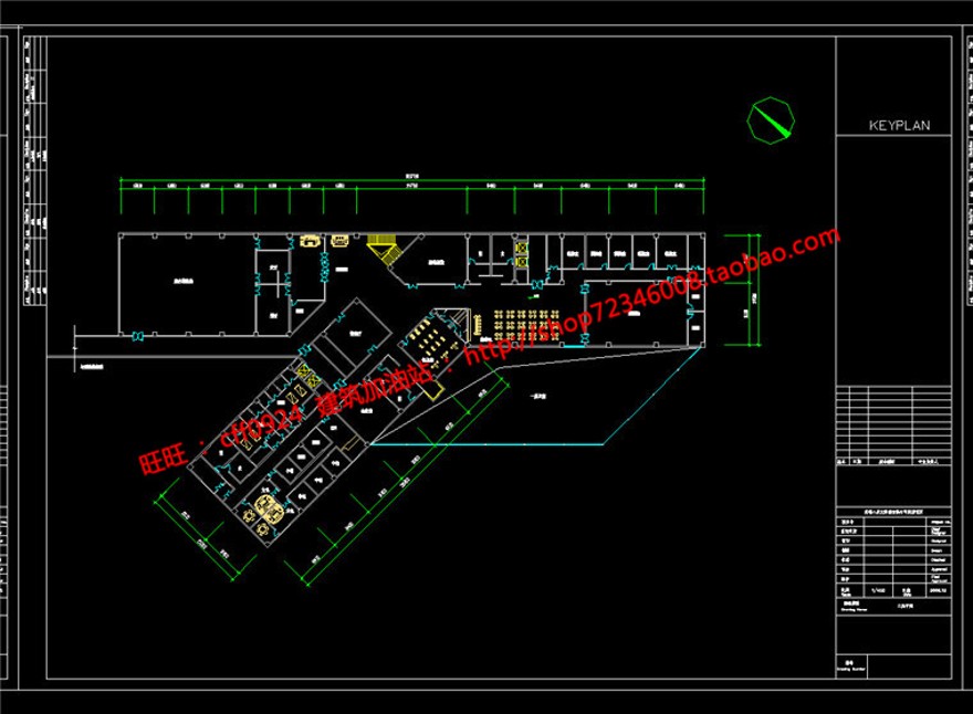 酒店宾馆建筑方案设计su模型+cad图纸