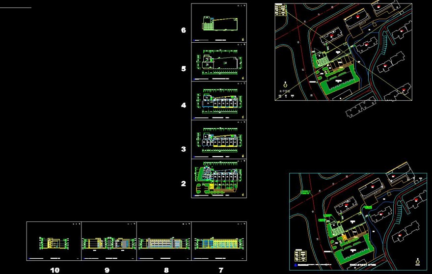 014三层9班幼儿园建筑施工图（CAD+文本）