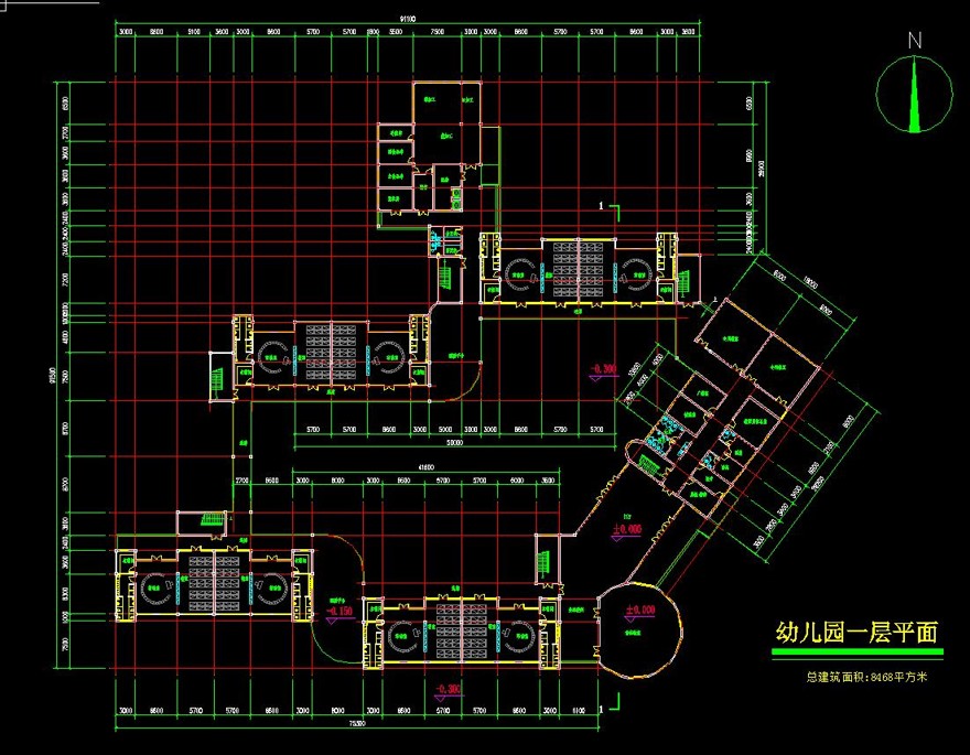 028二十四班幼儿园建筑方案设计（CAD+文本）