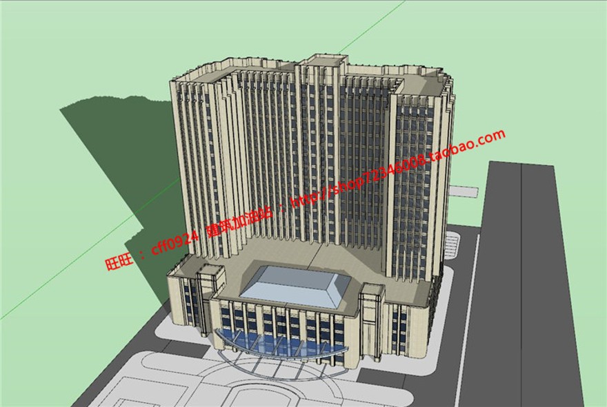 监察局检察院建筑设计cad图纸su模型效果图学生毕业建筑资源