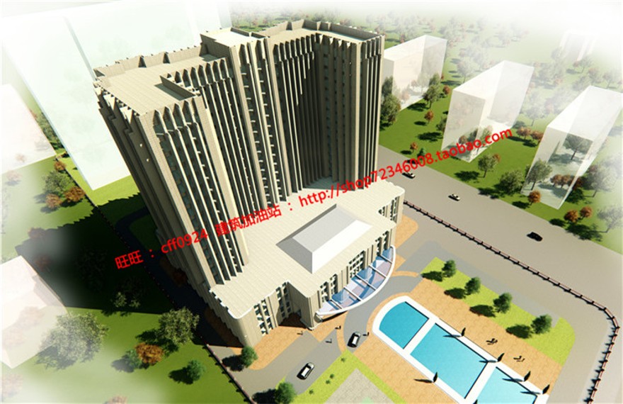 监察局检察院建筑设计cad图纸su模型效果图学生毕业建筑资源