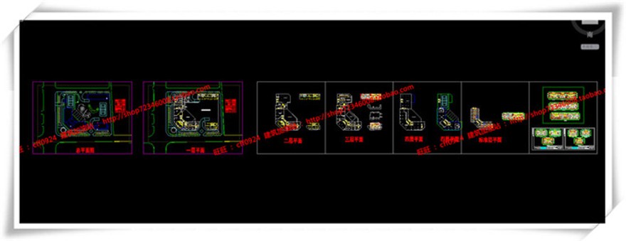 建筑图纸180萧山公建酒店/四星酒店cad平立面图纸+su模型+效果图+3D