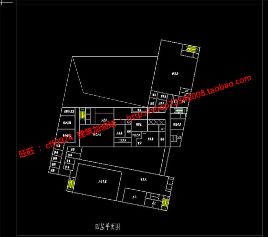 su模型+cad图纸全快捷酒店宾馆建筑方案设计