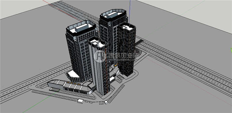 建筑图纸331住宅优秀景观建筑规划项目设计全套住宅cad住宅模型住宅效果图建筑资源