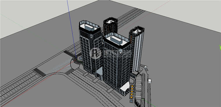 建筑图纸331住宅优秀景观建筑规划项目设计全套住宅cad住宅模型住宅效果图建筑资源