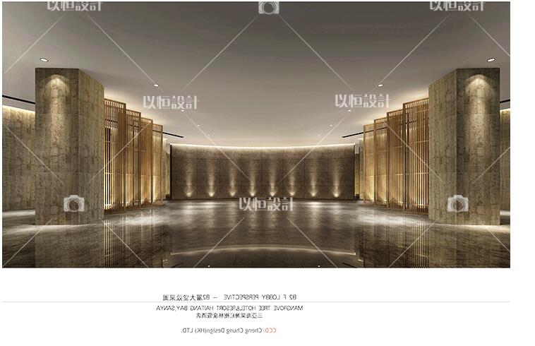 资源素材温泉度假酒店大堂设计绿色生态建筑景观CAD+效果深化方案