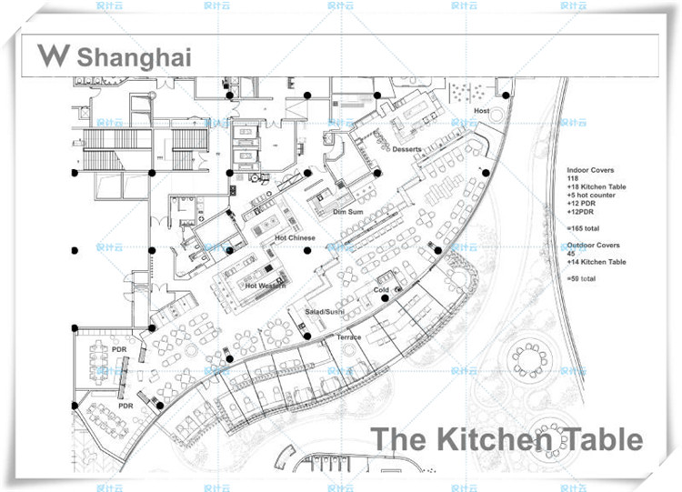 完整上海外滩W酒店效果图+CAD施工图+物料+实景图+方案