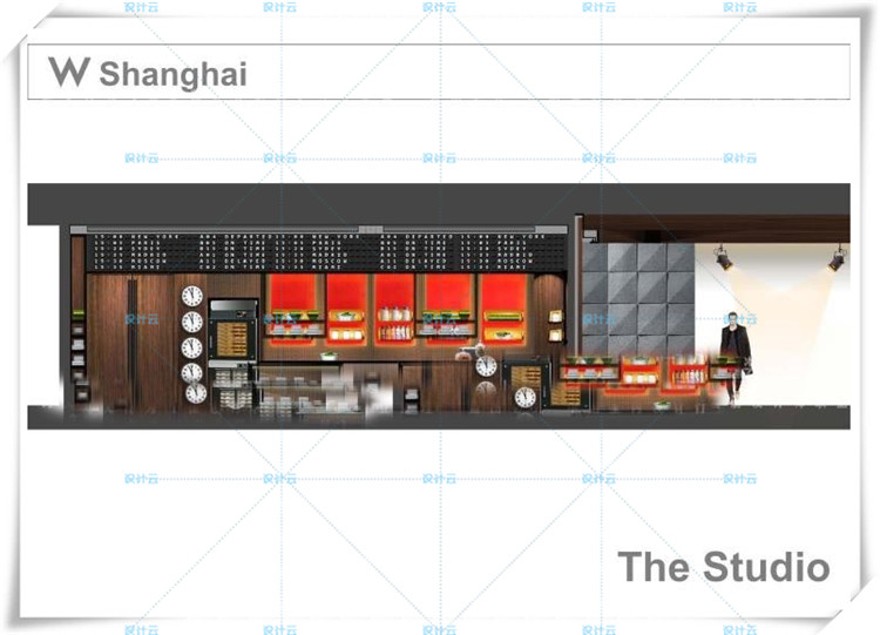 完整上海外滩W酒店效果图+CAD施工图+物料+实景图+方案