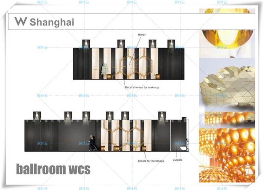 完整上海外滩W酒店效果图+CAD施工图+物料+实景图+方案