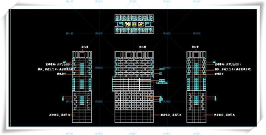 完整SOHO公寓酒店式公寓设计方案su模型效果图cad