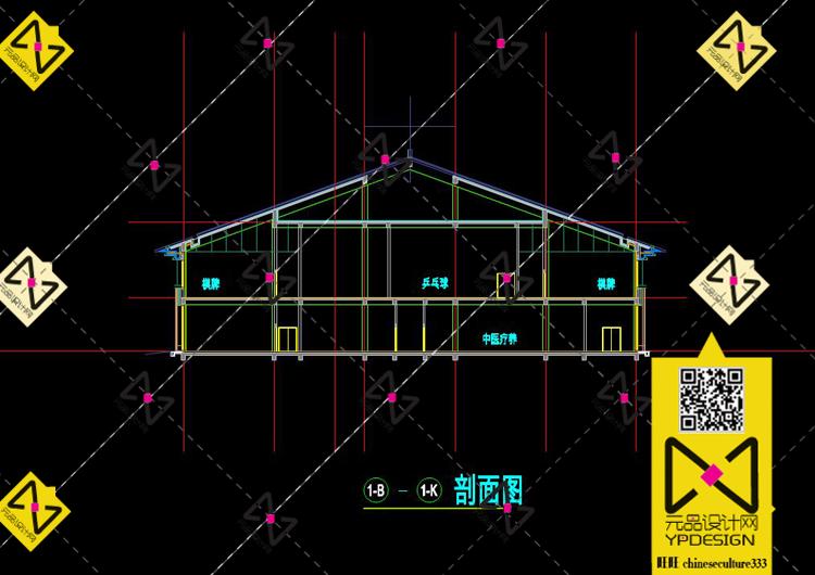 新中式风格山地住宅酒店休闲山庄会所温泉度假村设计su模型cad效果图