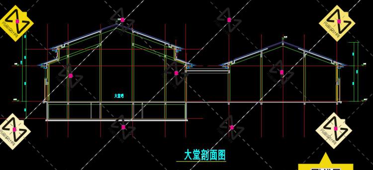 新中式风格山地住宅酒店休闲山庄会所温泉度假村设计su模型cad效果图