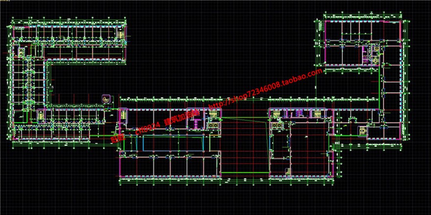 中石油公建总部基地办公楼厂区SU模型+CAD图纸施工图