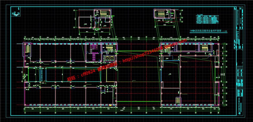 中石油公建总部基地办公楼厂区SU模型+CAD图纸施工图