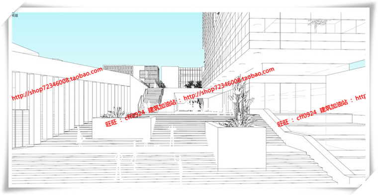 建筑资源88产业办公/园区办公/办公楼SU模型+cad图纸+ppt文本