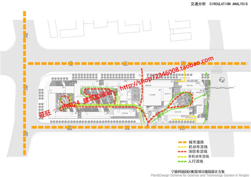 产业园区办公楼科研楼su模型+cad图纸+效果图+文本