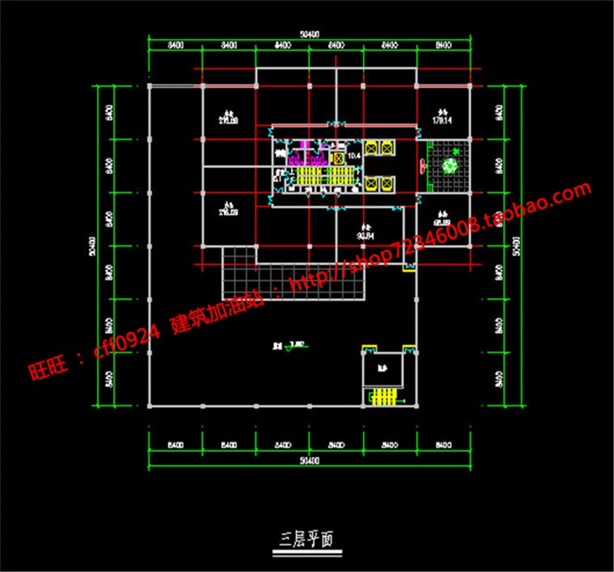 商业综合办公写字楼设计su模型+cad图纸