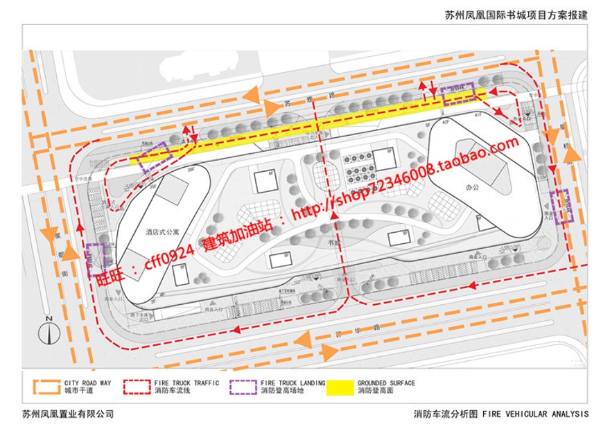 cad总图平立剖+效果图+文本超高层住宅现代风办公楼写字楼建筑资源