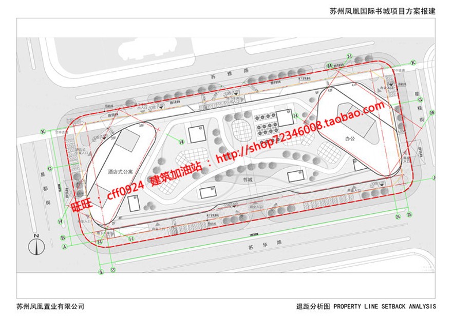 cad总图平立剖+效果图+文本超高层住宅现代风办公楼写字楼建筑资源