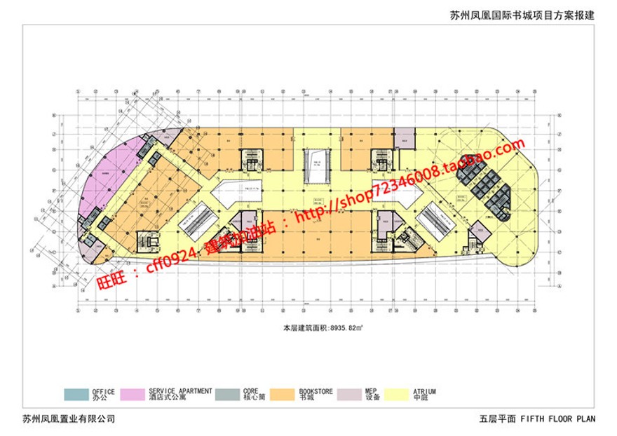 cad总图平立剖+效果图+文本超高层住宅现代风办公楼写字楼建筑资源