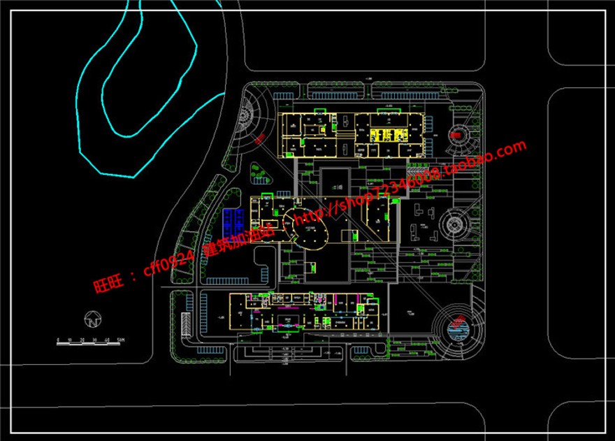 商务办公精装公寓cad平立剖效果图文本建筑景观规划资料高层住宅酒店建筑资源