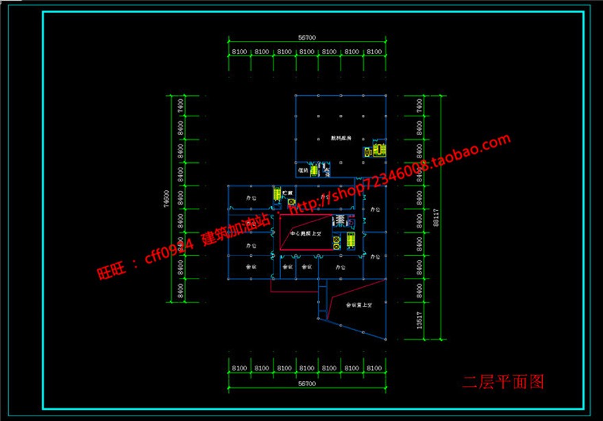 cad图纸+效果图+文本商务办公科研产业园办公楼建筑建筑资源