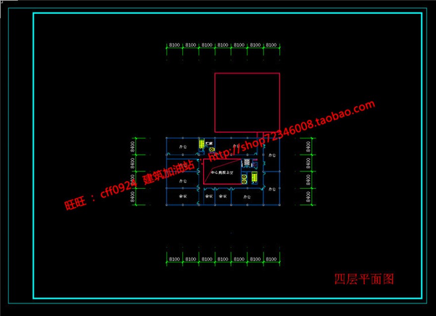 cad图纸+效果图+文本商务办公科研产业园办公楼建筑建筑资源