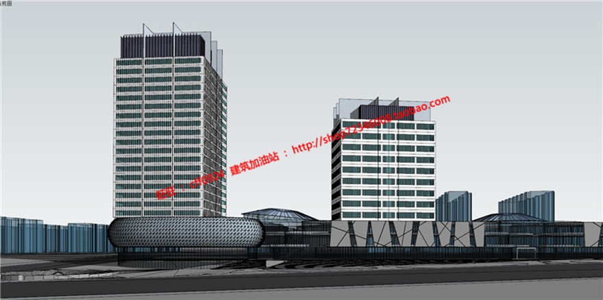 cad总图设计标准化层su模型城市规划设计设计综合体商业/办公/写字楼建筑建筑资源