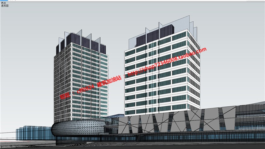 cad总图设计标准化层su模型城市规划设计设计综合体商业/办公/写字楼建筑建筑资源