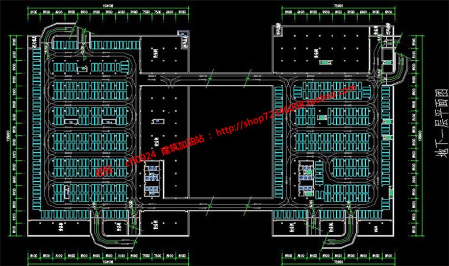 电力生产调度中心办公楼方案cad总图平立剖效果图文建筑资源