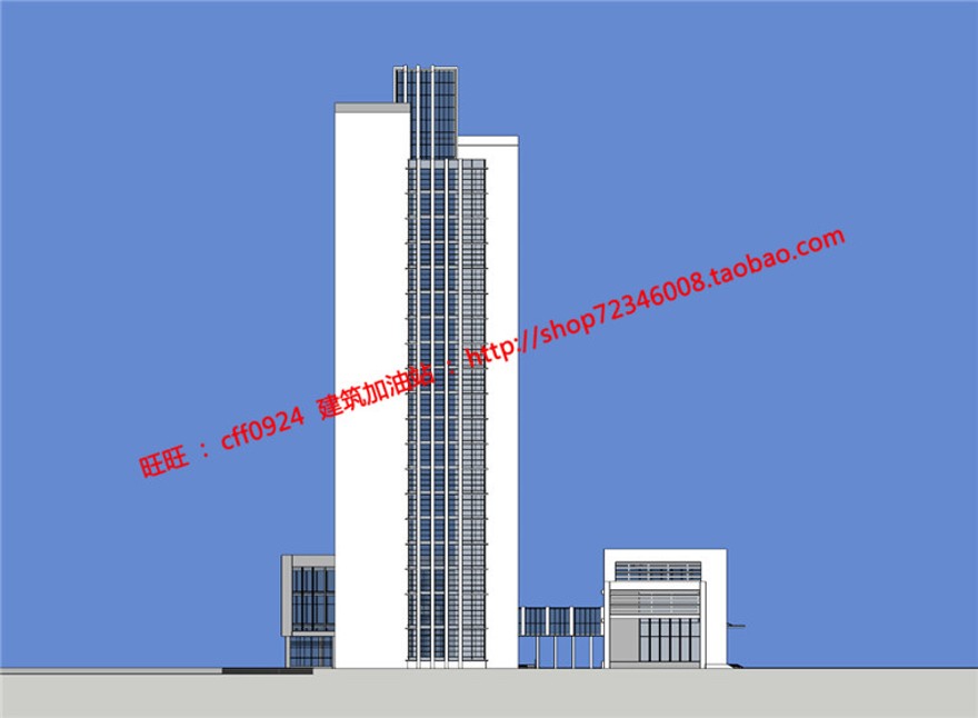 银行办公高层住宅景观建筑规划项目设计CBDsu模型cad图纸效果图