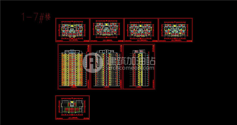 建筑图纸330住宅设计建筑景观规划资料住宅套图住宅cad+su模型住宅方案设计建筑资源