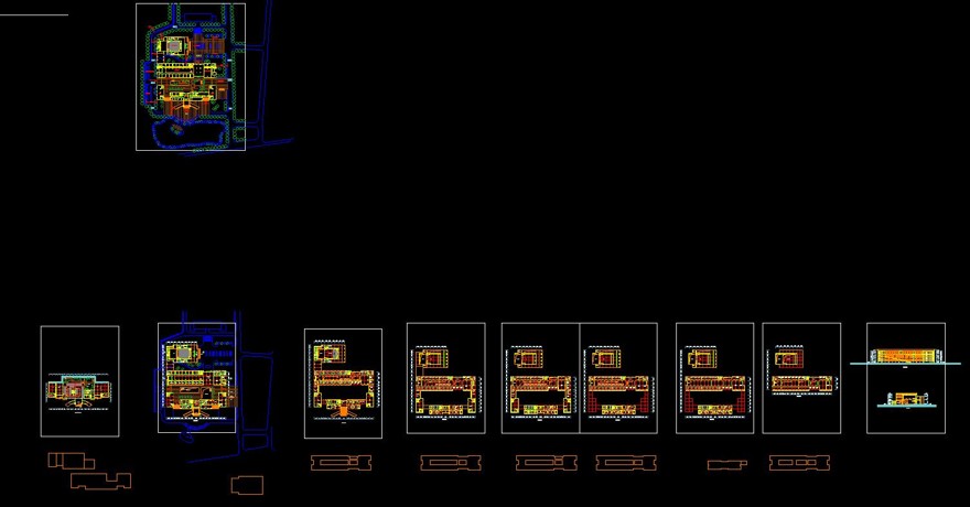 南京工业大学办公行政楼（CAD+SU+文本）