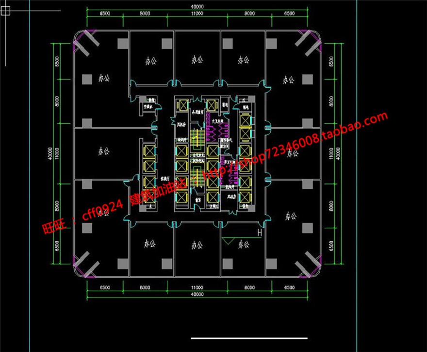 办公楼设计精选中标景观建筑规划项目cad图纸su模型效果图文本