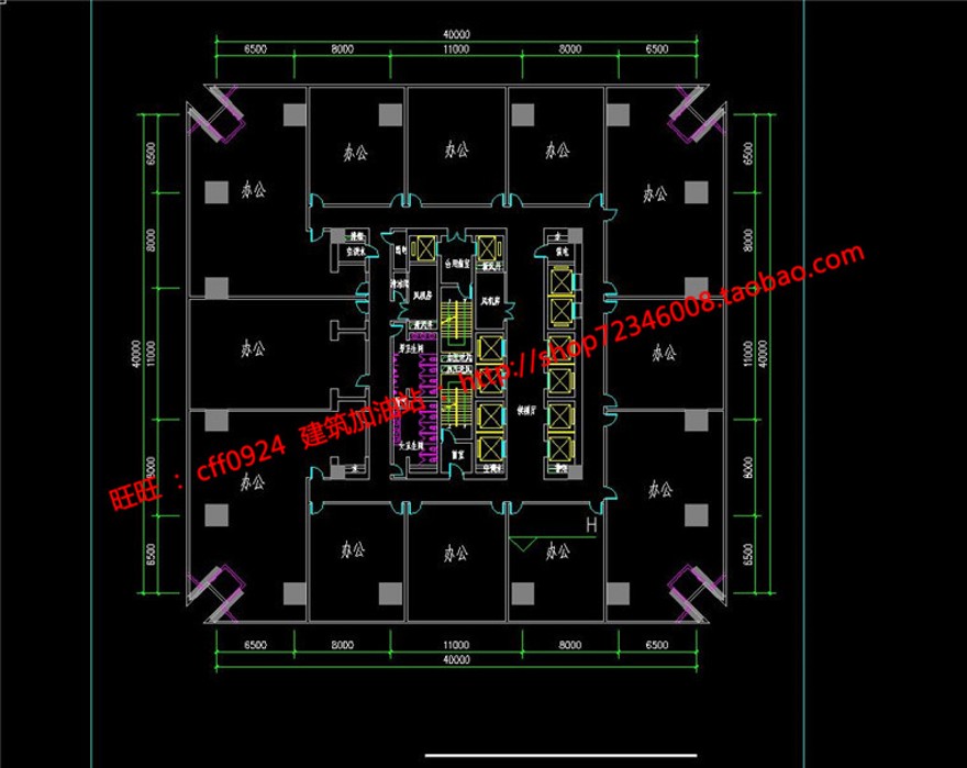 办公楼设计精选中标景观建筑规划项目cad图纸su模型效果图文本