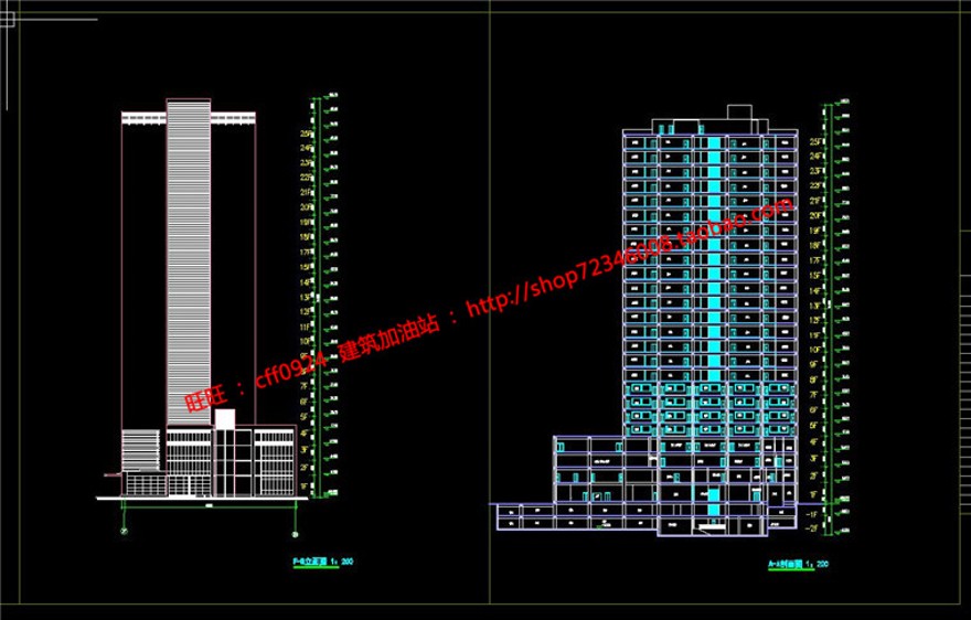 办公楼设计学生设计作业有cad图纸su模型建筑景观规划资料